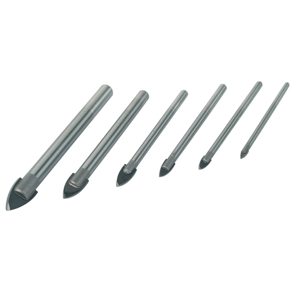 Brüder Mannesmann 6 Piece Glass Drill Bit Set Steel 54806