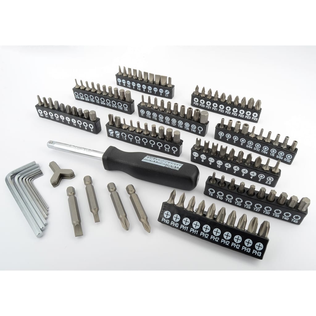 Brüder Mannesmann 130 Piece Bit and Socket Set 29166