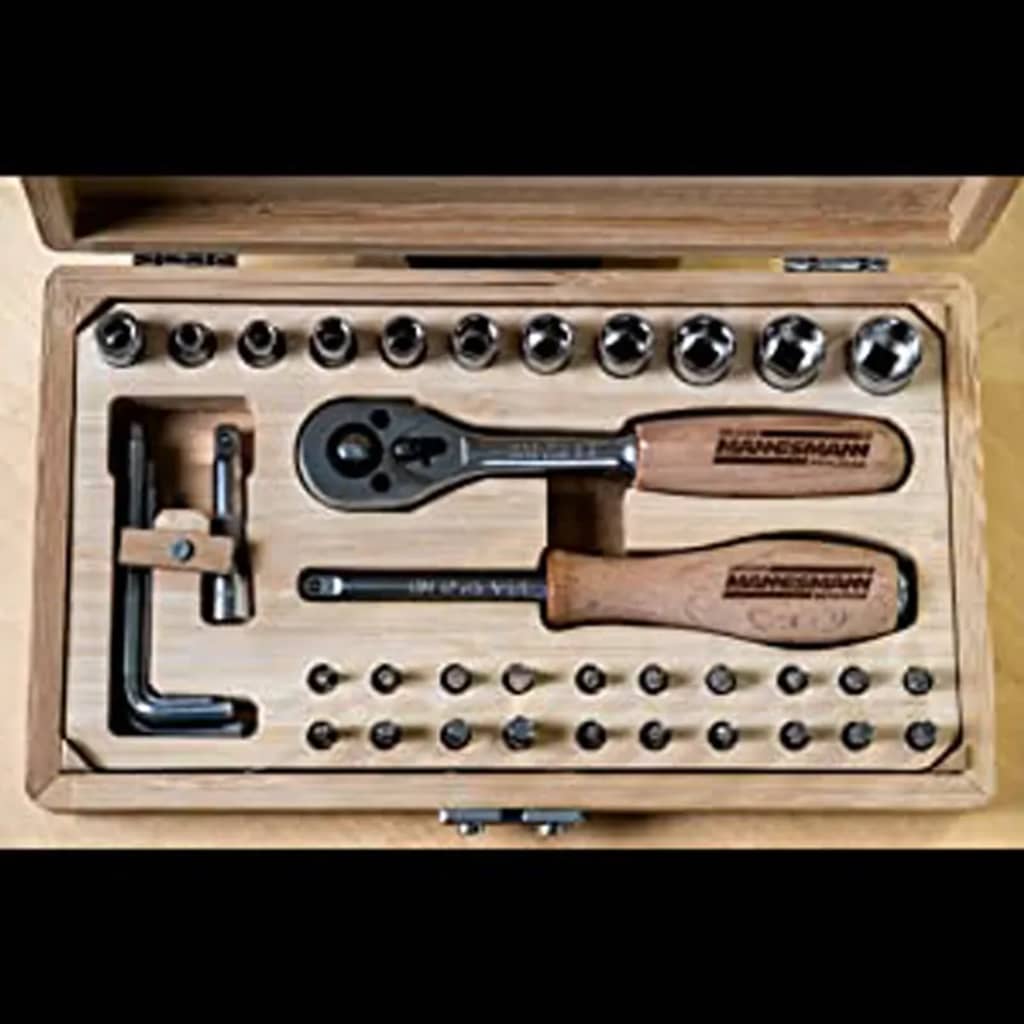 Brüder Mannesmann 41 Piece Socket Set Bamboo