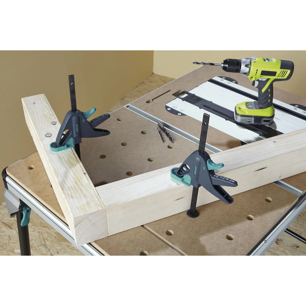 wolfcraft Work Table Clamp PRO 65-150-W Black and Green