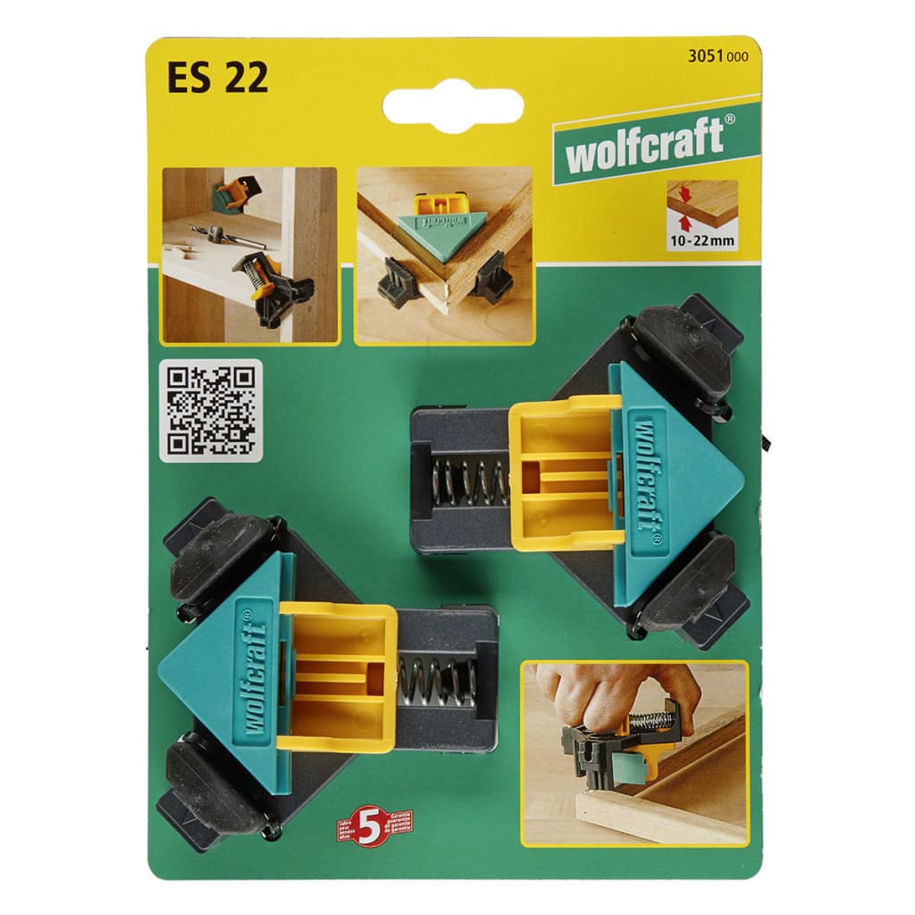 wolfcraft Corner Clamps ES 22 2 pieces 3051000