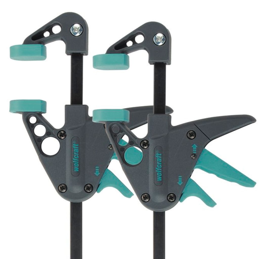 wolfcraft One-handed Clamps 2 pieces EHZ 40-110 3455100