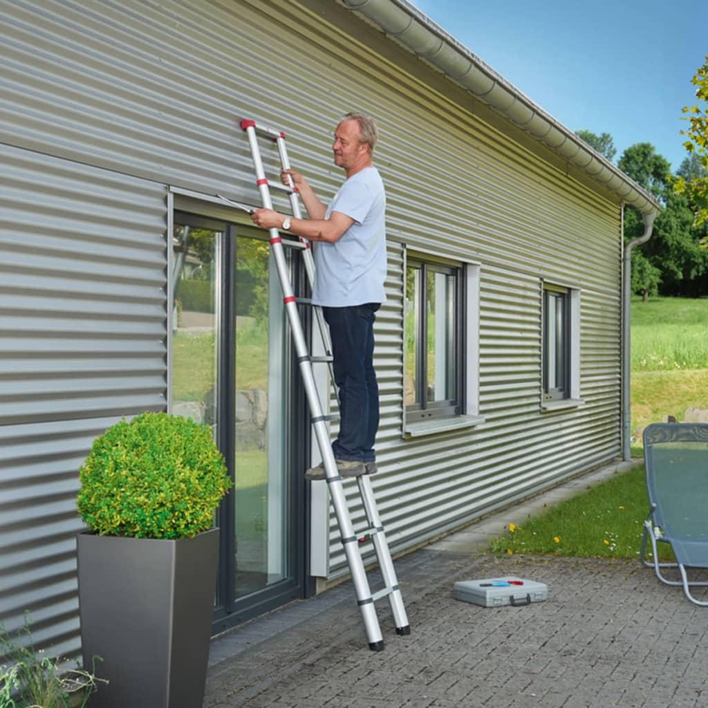 Hailo Telescopic Ladder FlexLine 260 264 cm Aluminium 7113-091