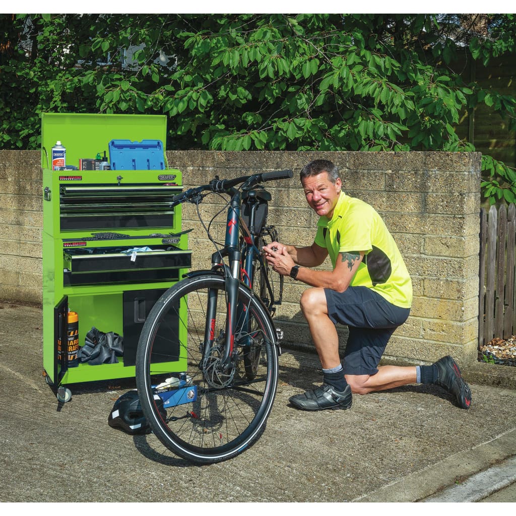 Draper Tools Combo Roller Cabinet and Tool Chest 61.6x33x99.8 cm Green