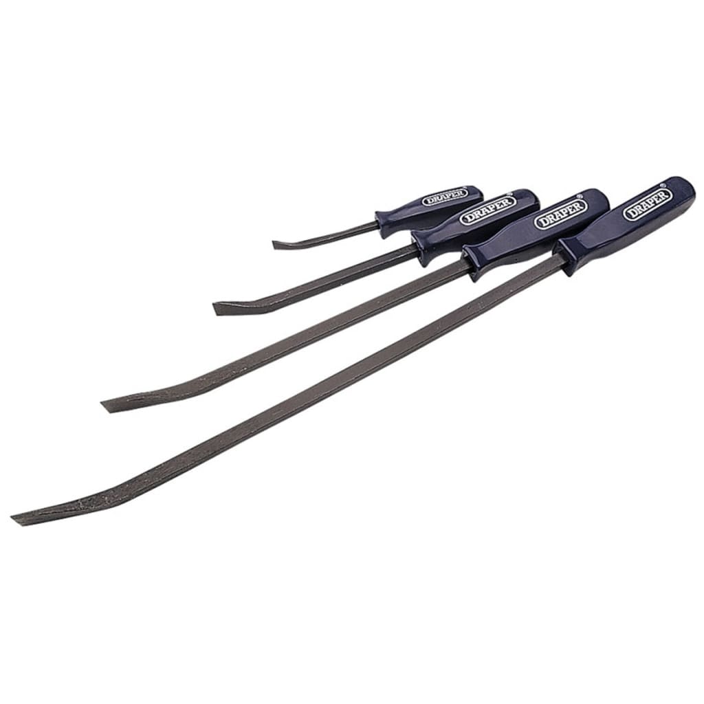 Draper Tools Four Piece Pry Bar Set Black 35396