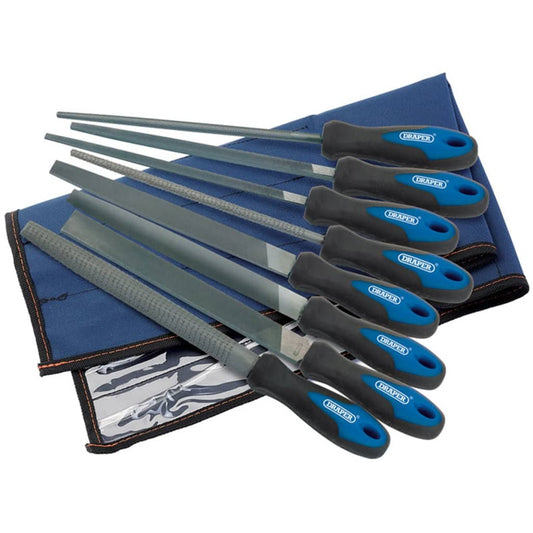 Draper Tools Eight Piece Engineer's File and Rasp Set 200 mm 44961