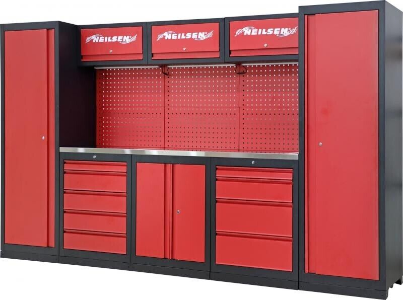 Neilsen Mega Tool Cabinet Red & Black