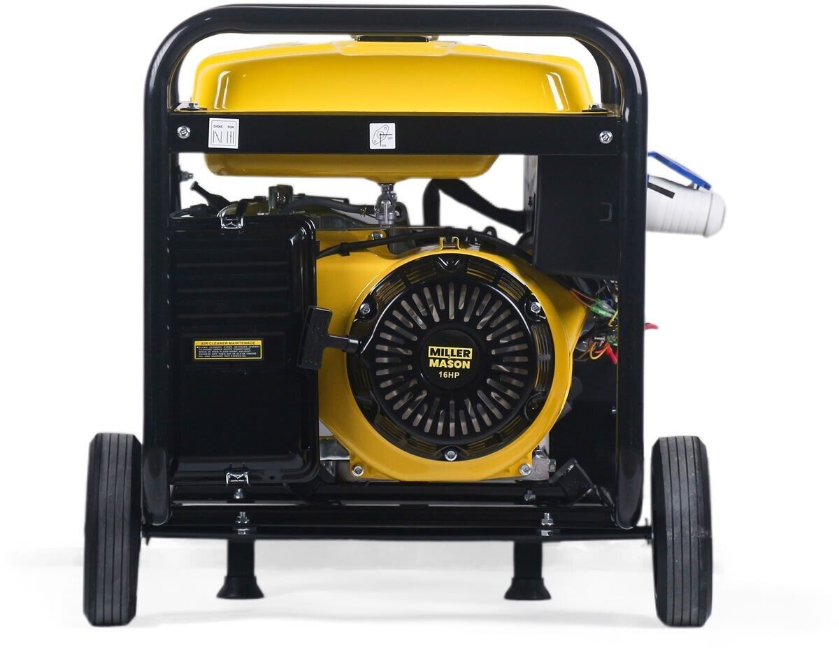 MILLER & MASON 10.5KVA 16HP PORTABLE KEY START PETROL ENGINE GENERATOR