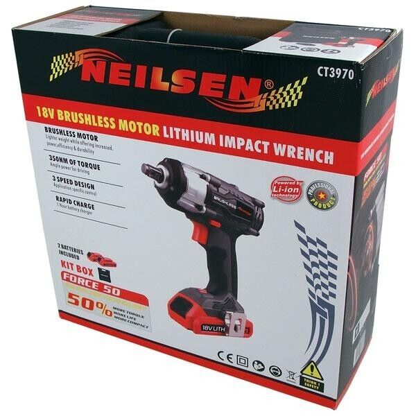 18V Cordless Impact Wrench 350Nm