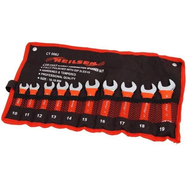 Combination Spanner Set - 10pc Dipped