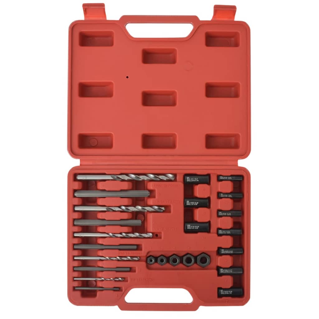 25 Piece Bolt Extractor Set Steel