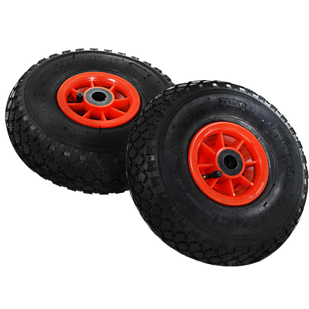 Sack Truck Wheels 2 pcs Rubber 3.00-4 (245x82)