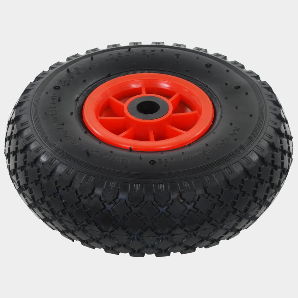 Sack Truck Wheels 2 pcs Rubber 3.00-4 (245x82)