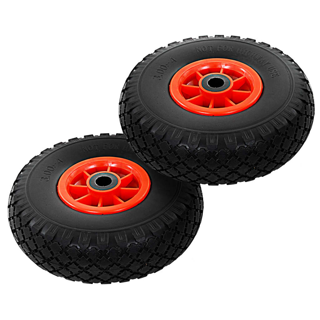 Sack Truck Wheels 2 pcs Solid PU 3.00-4 (260x85)