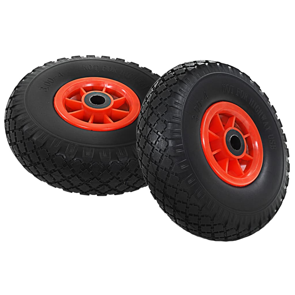 Sack Truck Wheels 2 pcs Solid PU 3.00-4 (260x85)