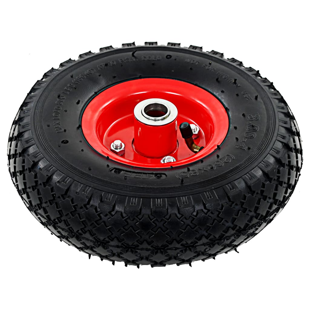 Sack Truck Wheels 2 pcs Rubber 3.00-4 (245x82)