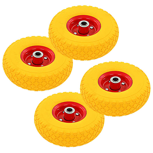 Sack Truck Wheels 4 pcs Solid PU 3.00-4 (245x82)