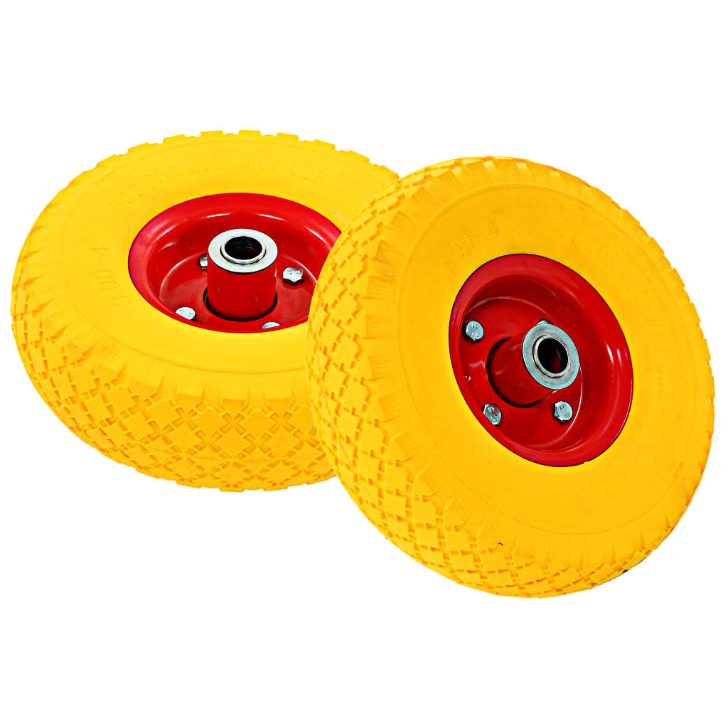 Sack Truck Wheels 4 pcs Solid PU 3.00-4 (245x82)