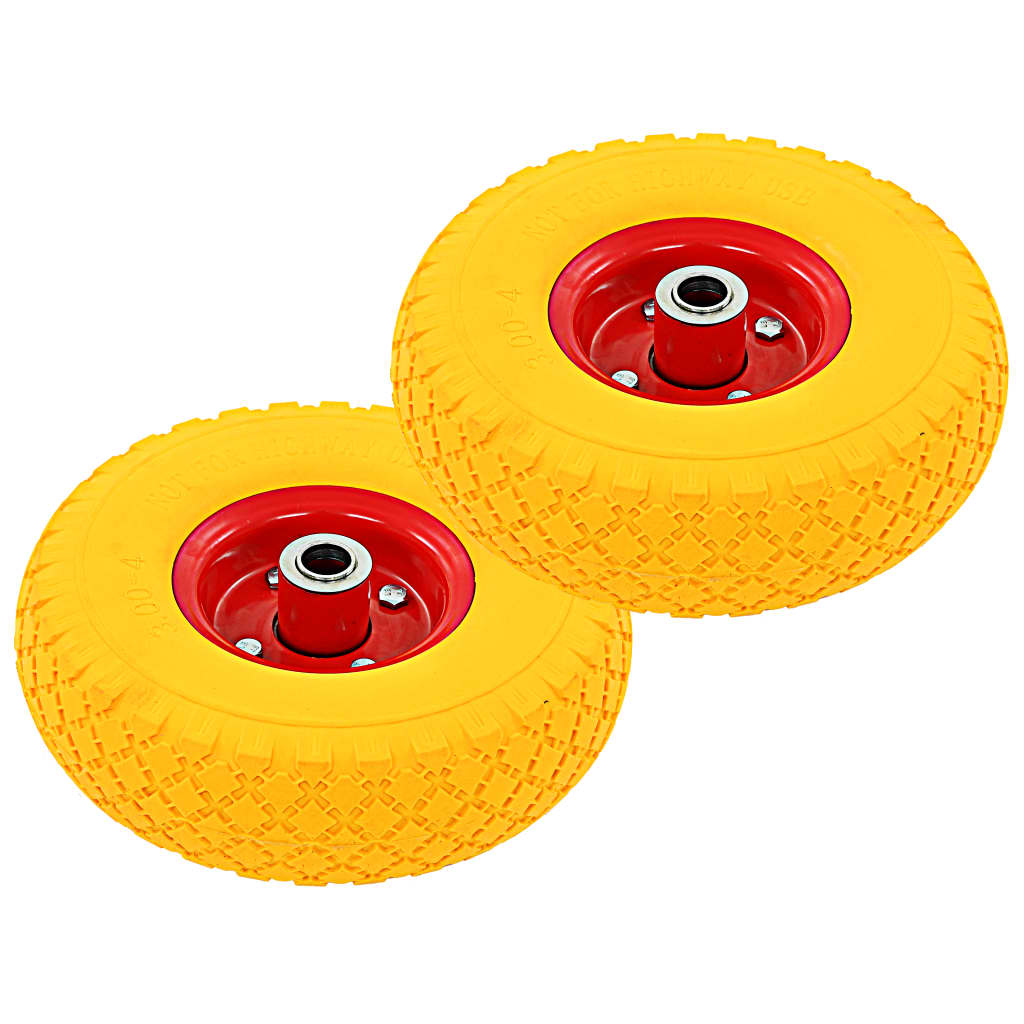 Sack Truck Wheels 4 pcs Solid PU 3.00-4 (245x82)