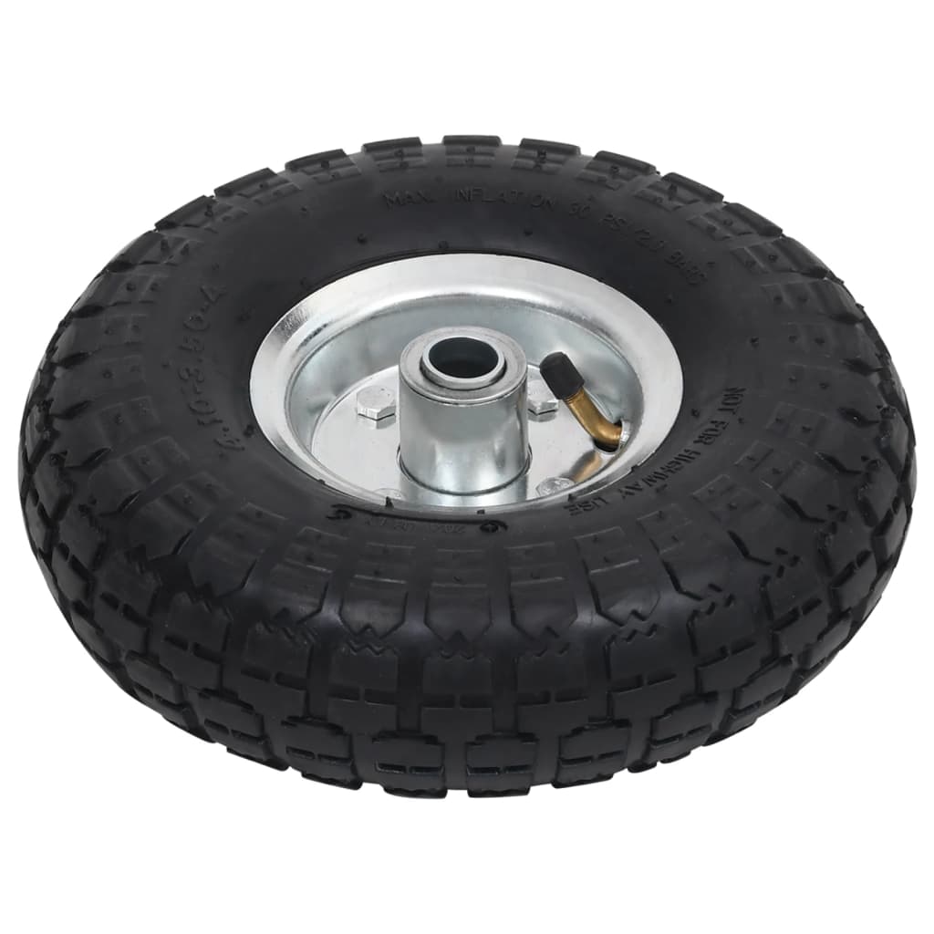 Sack Truck Wheels 2 pcs Rubber 4.10/3.50-4 (260x83)