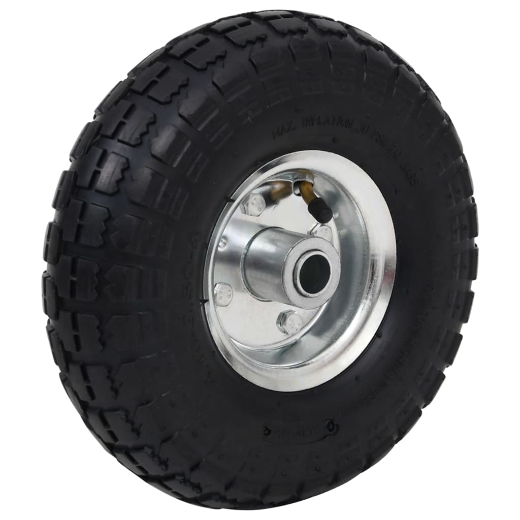 Sack Truck Wheels 2 pcs Rubber 4.10/3.50-4 (260x83)