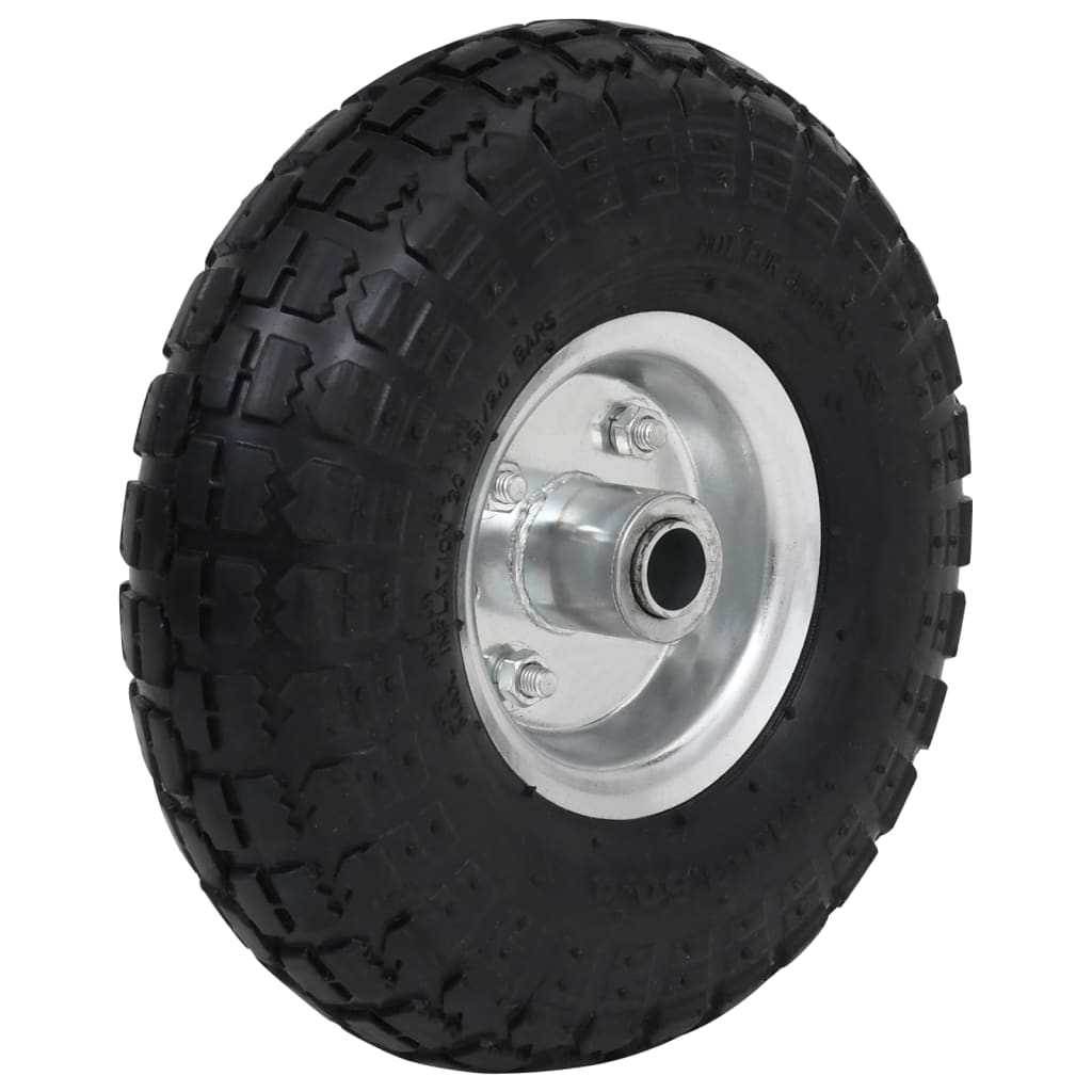 Sack Truck Wheels 2 pcs Rubber 4.10/3.50-4 (260x83)