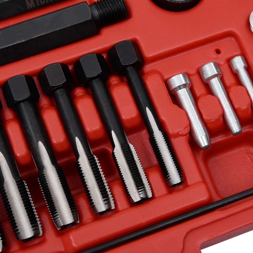 33 Piece Glow Plug Thread Repair Tool Set M8 M10 M12