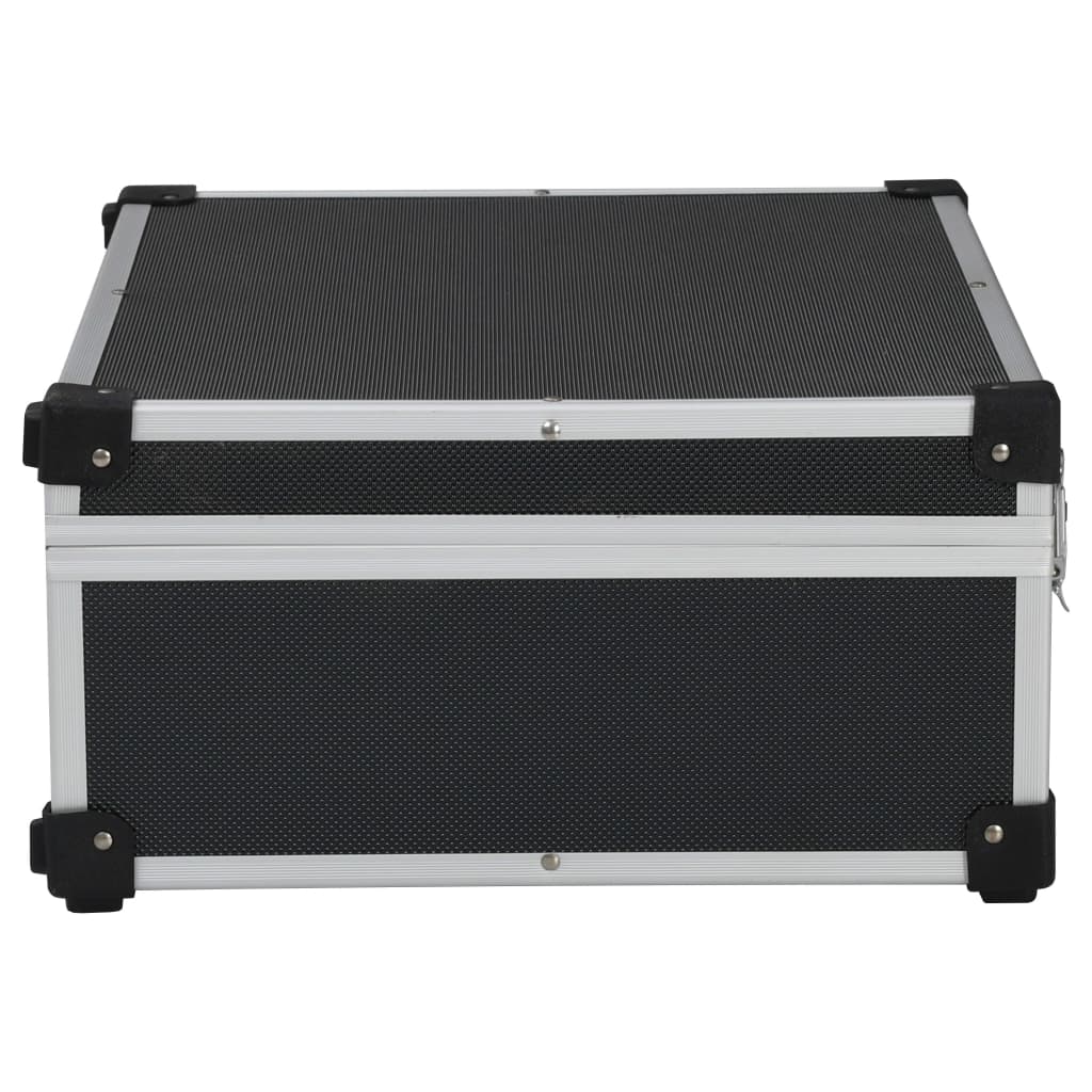 Tool Suitcase 46x33x16 cm Black Aluminium