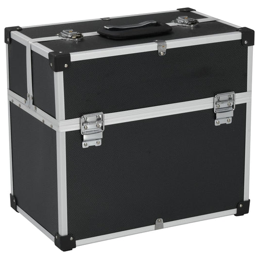 Tool Case 38x22.5x34 cm Black Aluminum