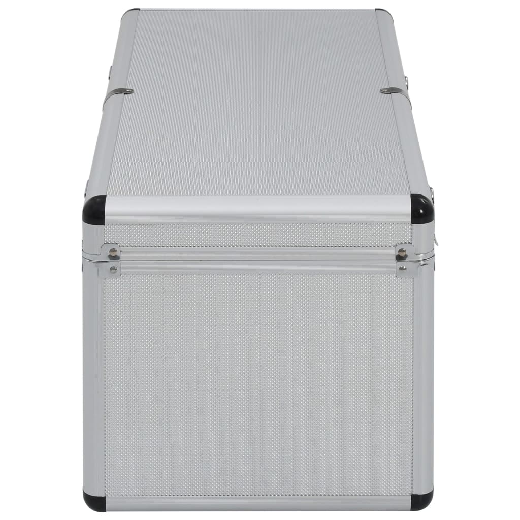 Storage Cases 2 pcs Silver Aluminium