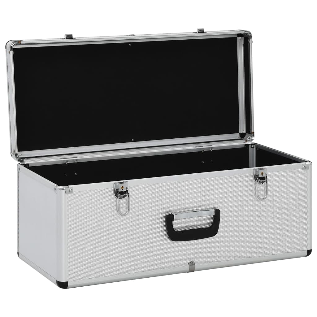 Storage Cases 3 pcs Silver Aluminium