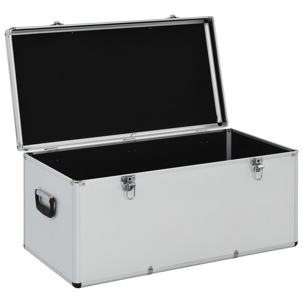 Storage Cases 3 pcs Silver Aluminium