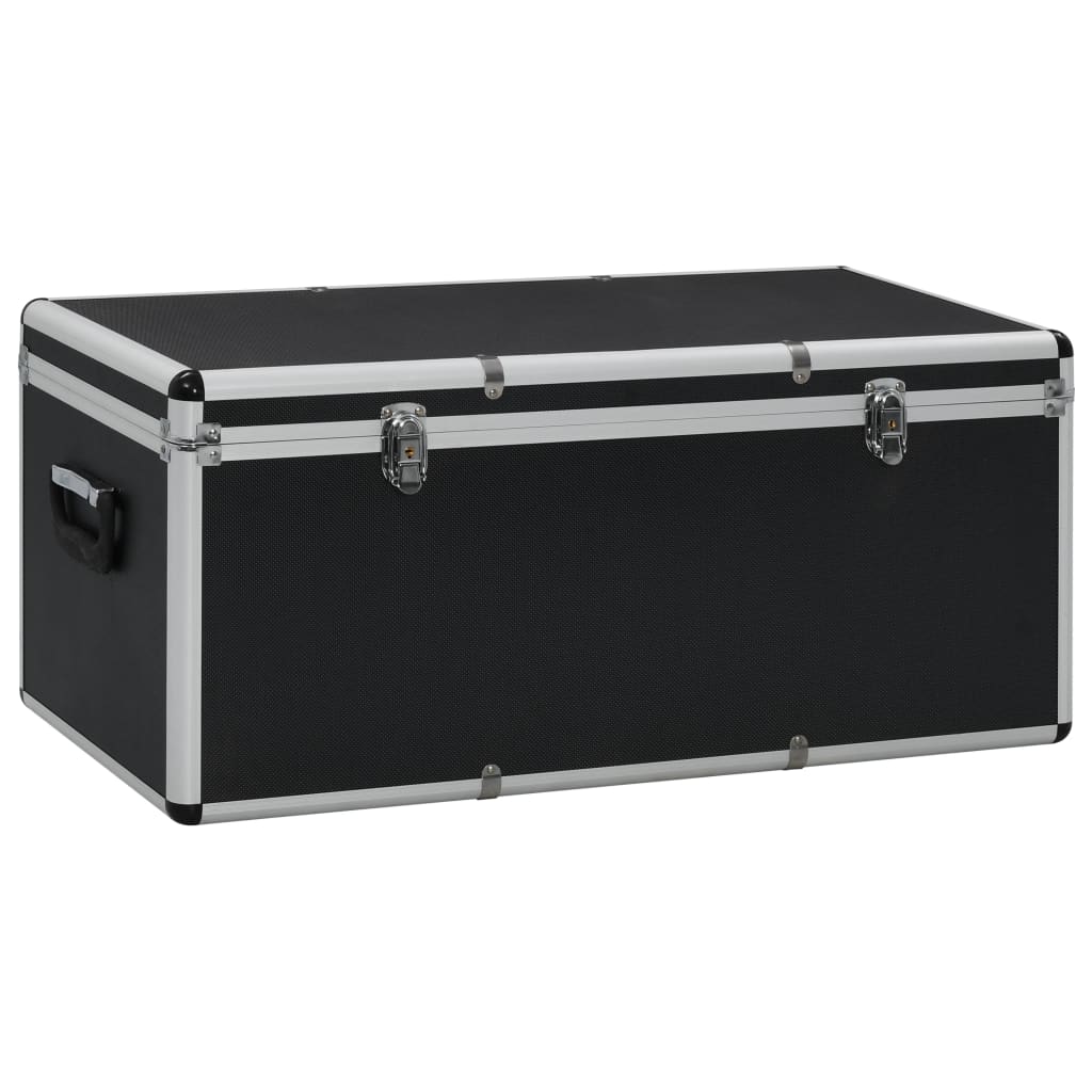 Storage Cases 3 pcs Black Aluminium