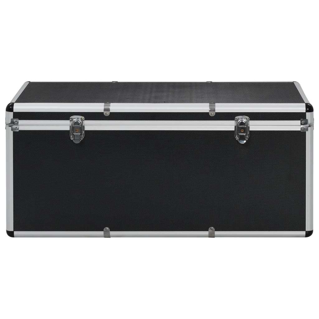 Storage Cases 3 pcs Black Aluminium