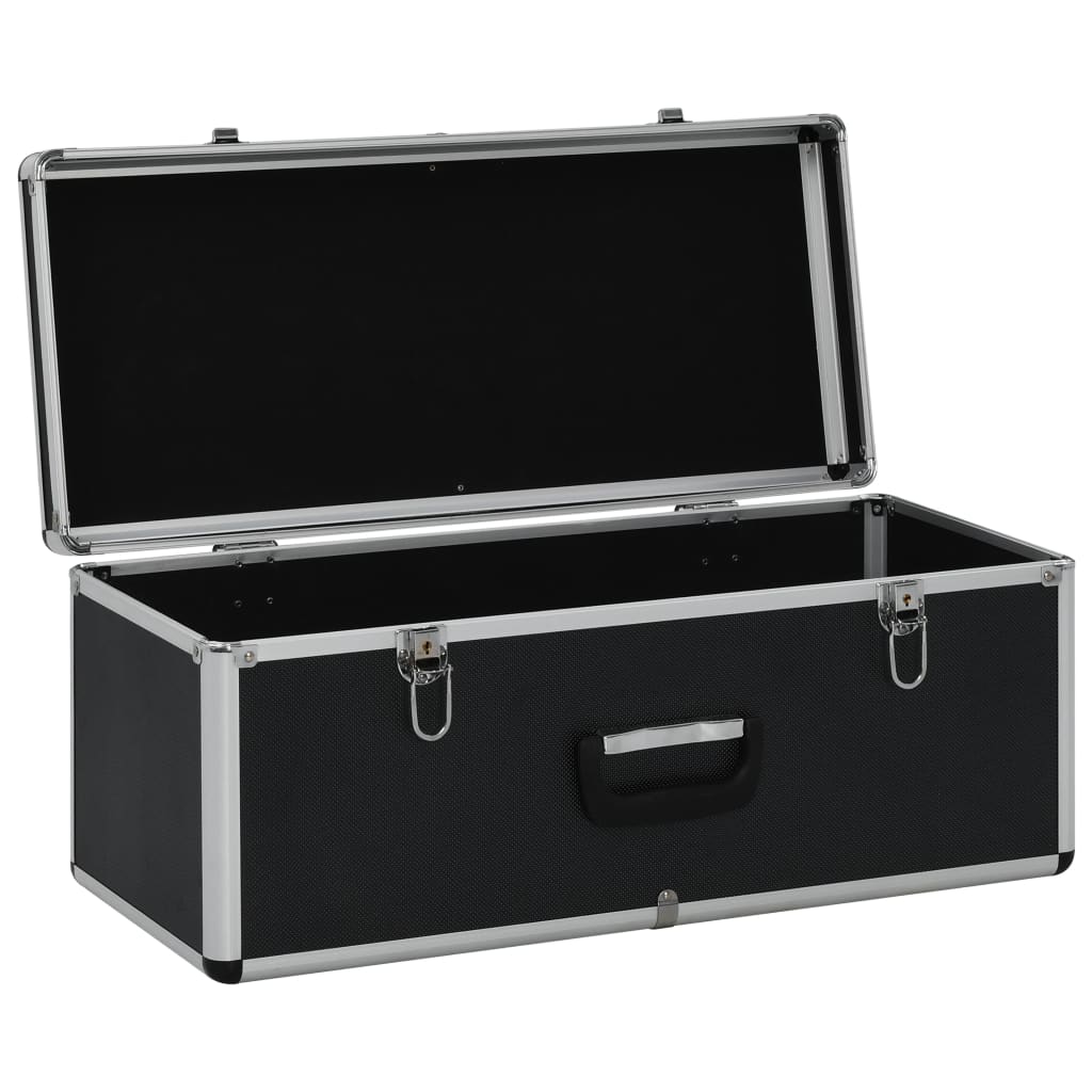 Storage Cases 3 pcs Black Aluminium