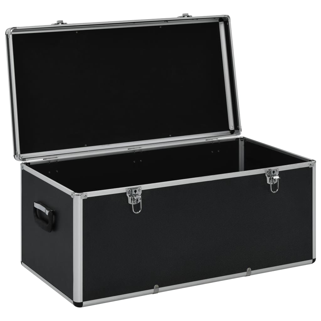 Storage Cases 3 pcs Black Aluminium