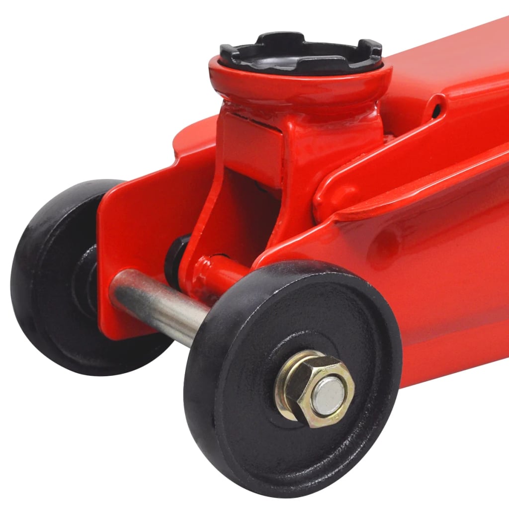 Low-Profile Hydraulic Floor Jack 3 Ton Red