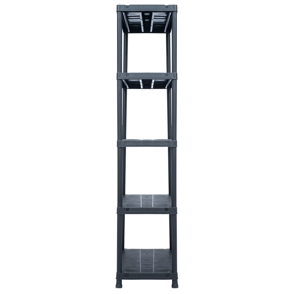 Storage Shelf Rack Black 500 kg 90x60x180 cm Plastic