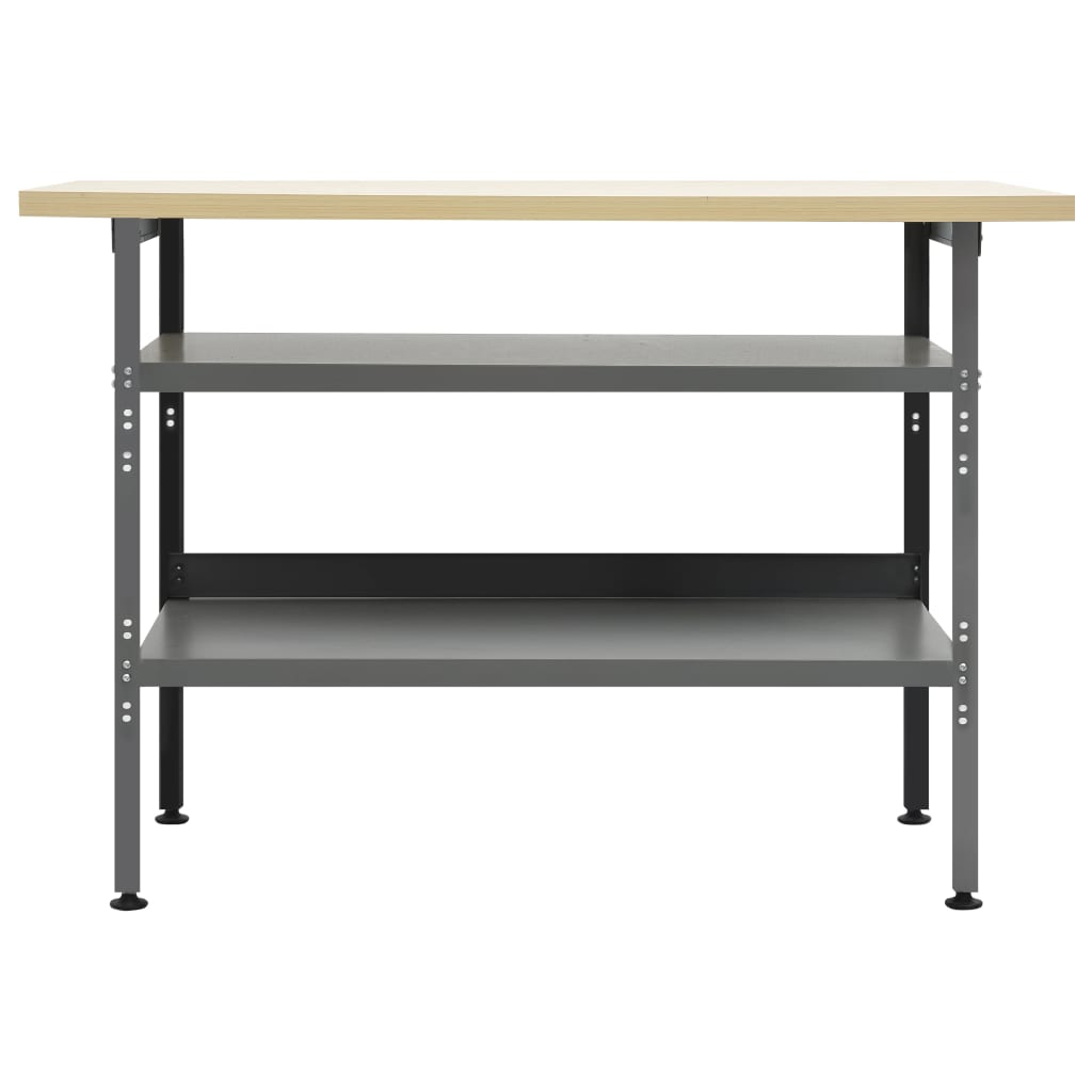 Workbench Grey 120x60x85 cm Steel