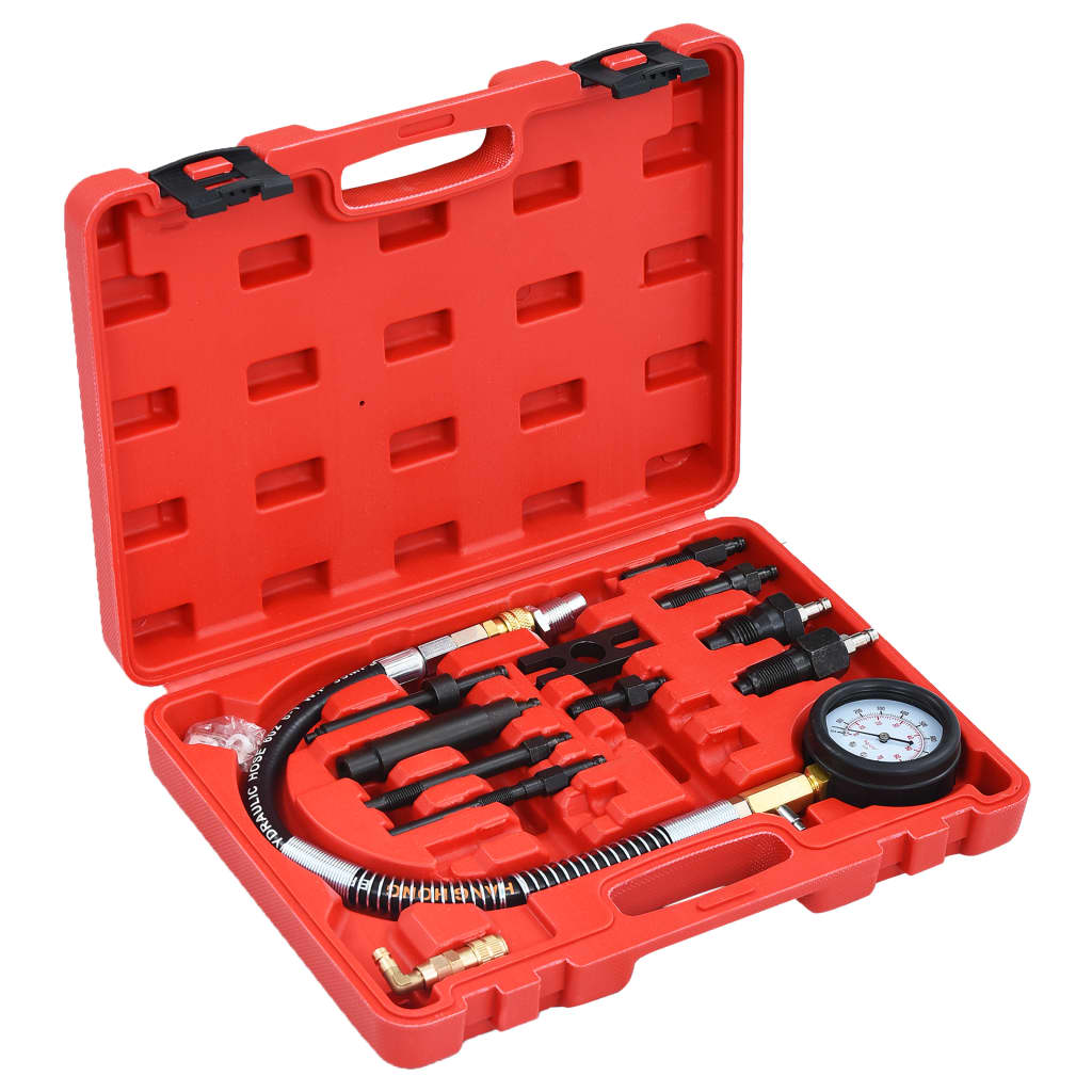 12 Piece Diesel Compression Gauge Test Kit