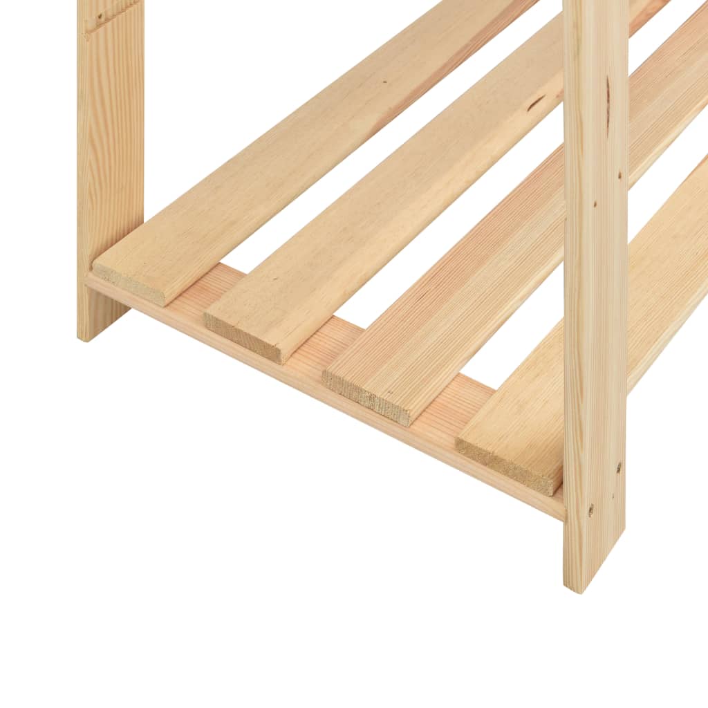 5-Tier Storage Racks 2 pcs 170x38x170 cm Solid Pinewood 500 kg