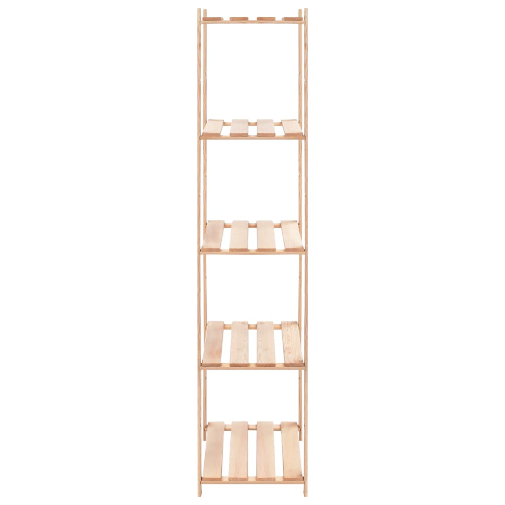 5-Tier Storage Racks 5 pcs 80x38x170 cm Solid Pinewood 250 kg