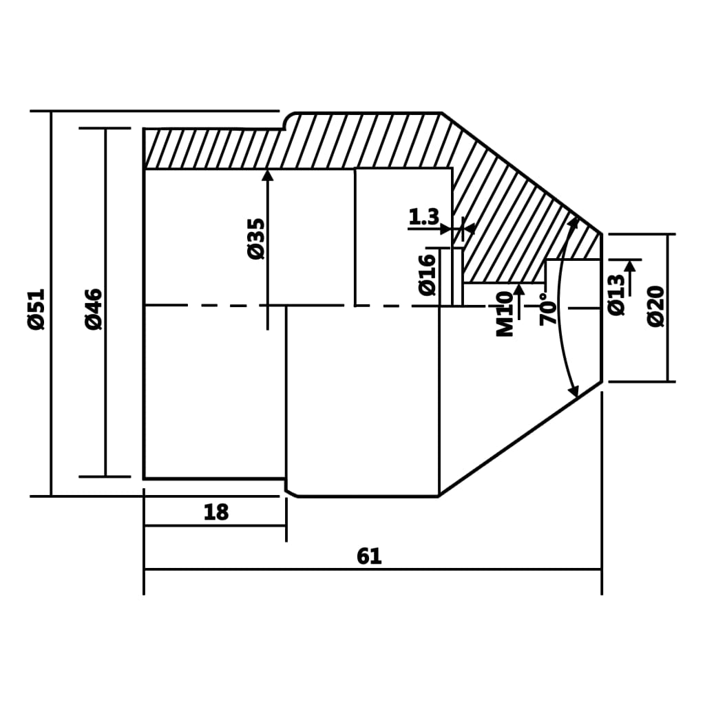 Revolving Live Center MT2 20 to 51 mm