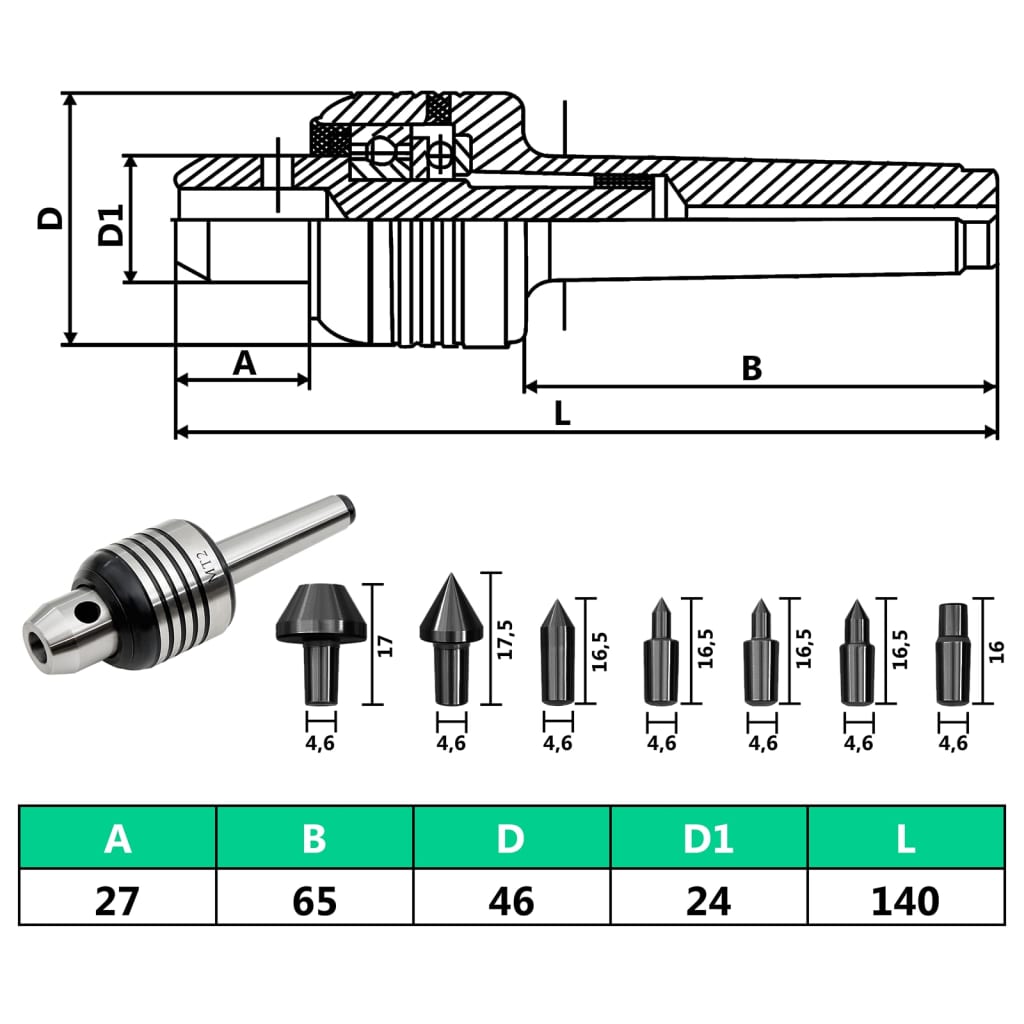 10 Pieces Live Center Set MT2