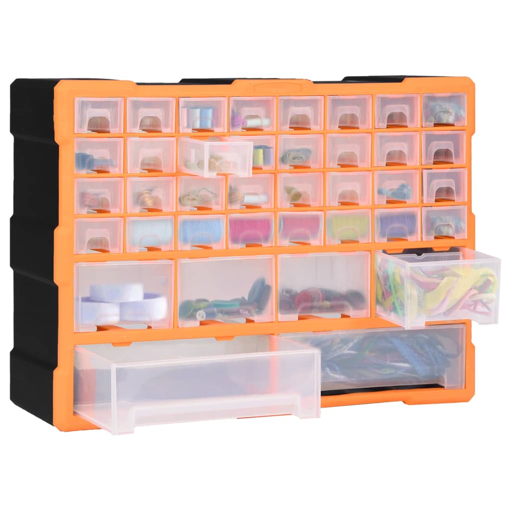 Multi-drawer Organiser with 40 Drawers 52x16x37.5 cm