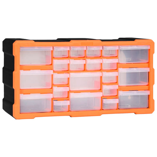 Multi-drawer Organiser with 22 Drawers 49x16x25.5 cm