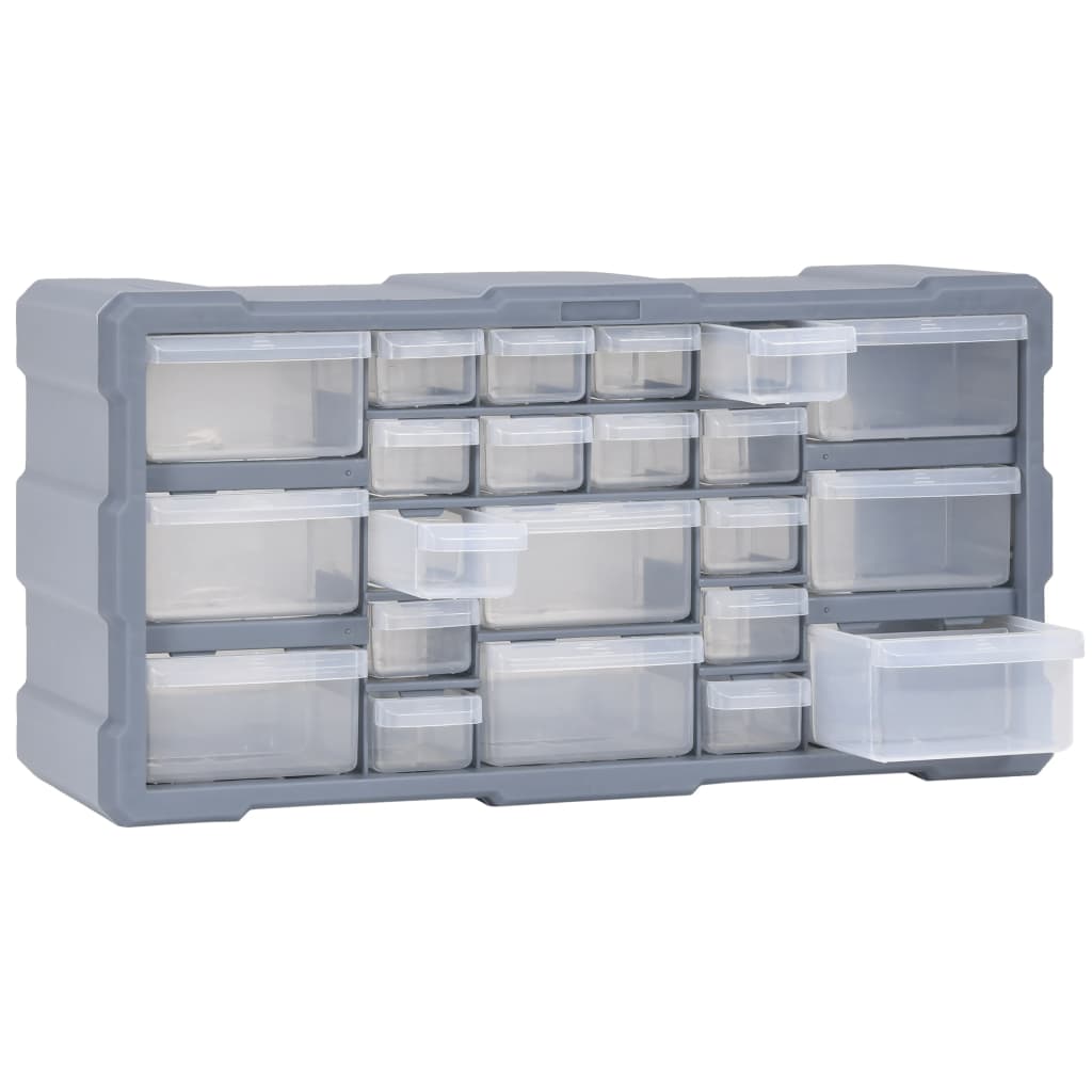 Multi-drawer Organiser with 22 Drawers 49x16x25.5 cm