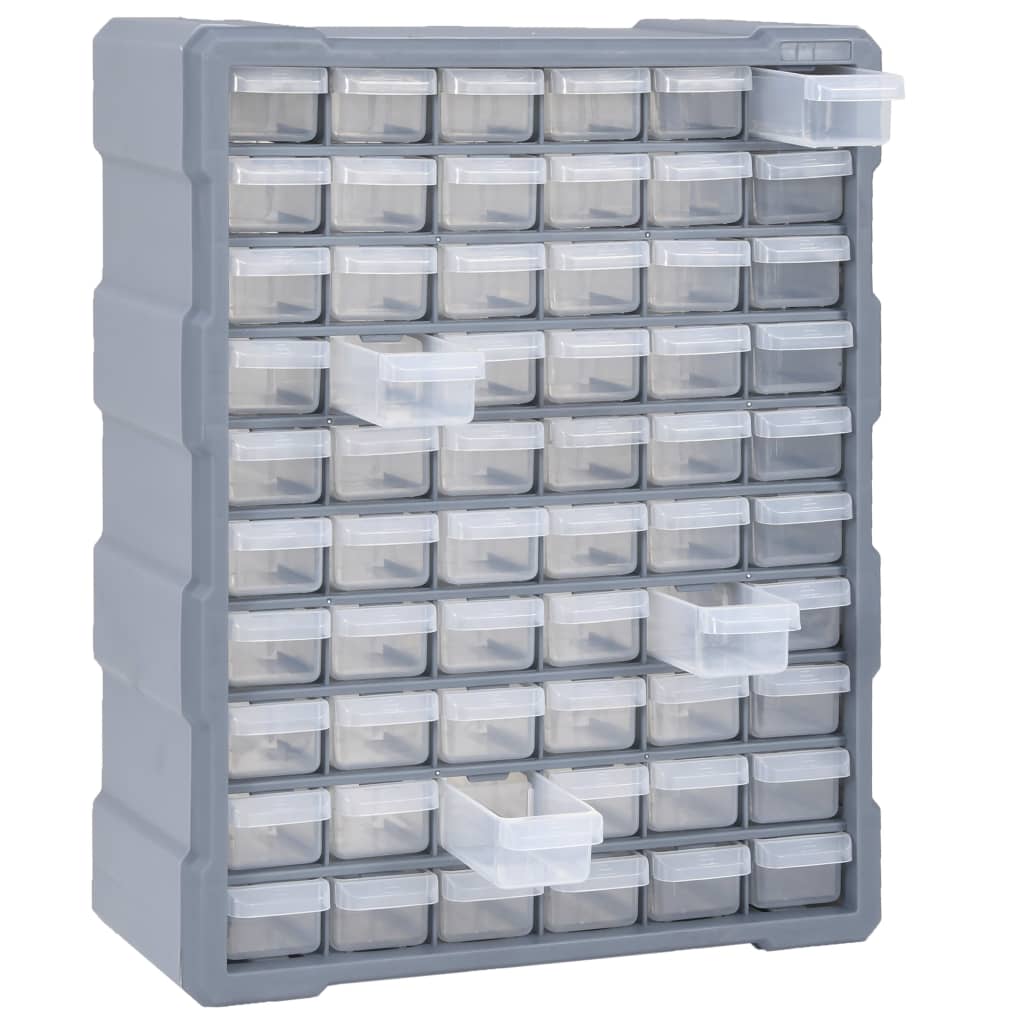 Multi-drawer Organiser with 60 Drawers 38x16x47.5 cm