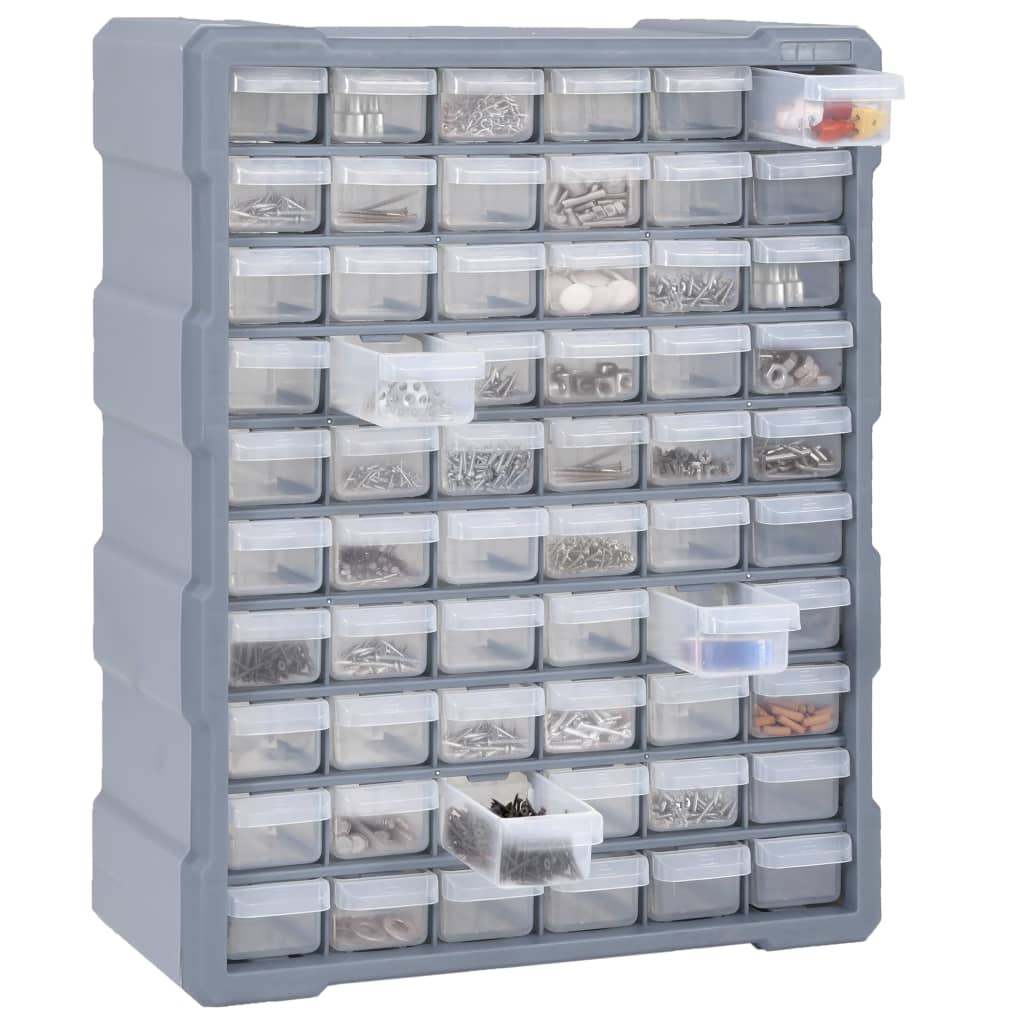 Multi-drawer Organiser with 60 Drawers 38x16x47.5 cm