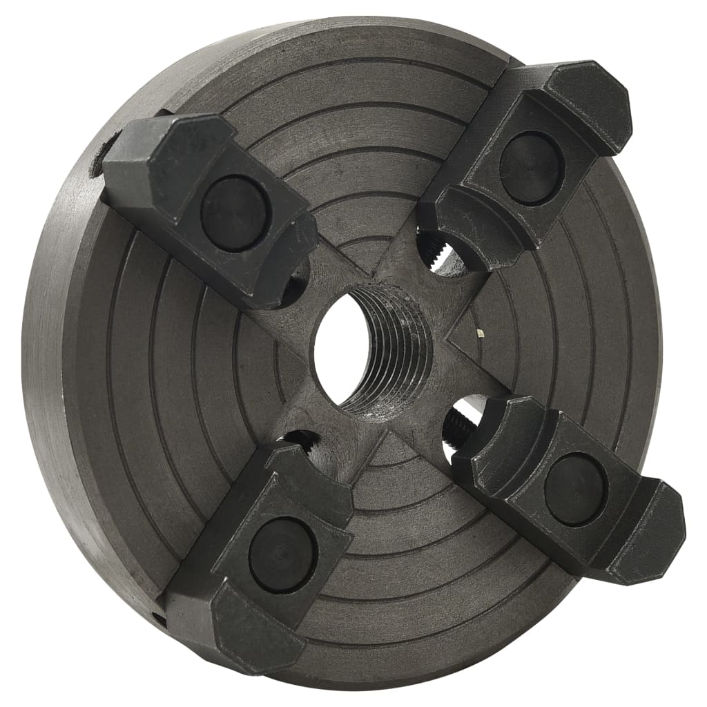 4 Jaw Wood Chuck with M33 Connection Steel Black 150x63 mm